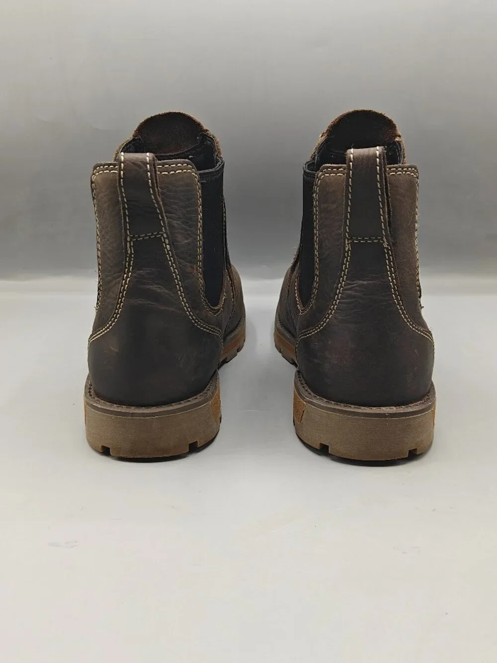 KEEN Utility Mens Seattle Romeo Soft Toe Slip On Work Boot Cascade Brown 7EE